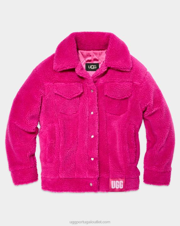 solferino rosa jaqueta trucker frankie sherpa UGG 20TJ990 mulheres