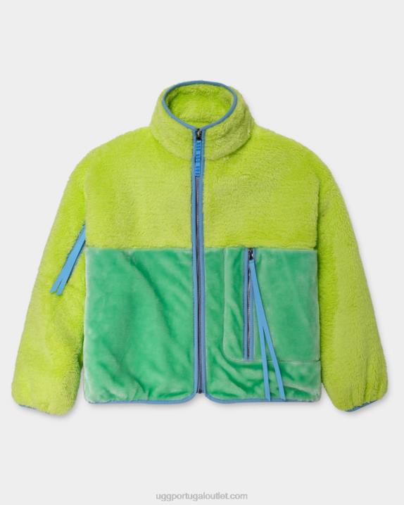 verde/grama vibrante jaqueta sherpa marlene ii UGG 20TJ2283 mulheres