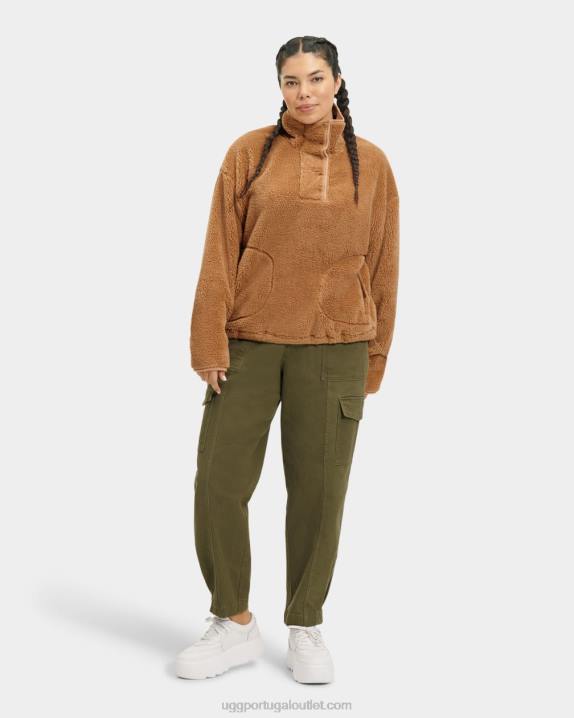 Pardo pulôver de meia pressão atwell sherpa UGG 20TJ2199 mulheres