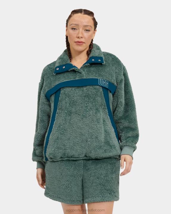 aloe vera/azul meia-noite gayel sherpa meio estalo UGG 20TJ1287 mulheres