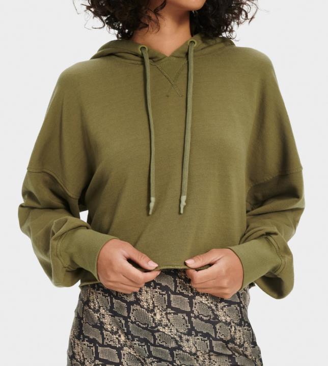 azeitona selvagem moletom cropped keira UGG 20TJ1293 mulheres