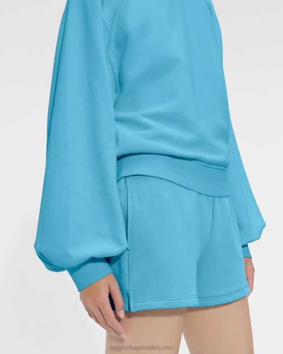 bahama azul gola redonda manga balão brook UGG 20TJ1363 mulheres