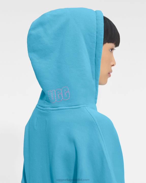 bahama azul moletom cropped keira UGG 20TJ1289 mulheres