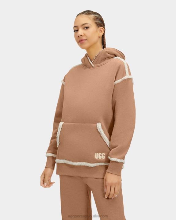 camelo urze joanne moletom com capuz de lã UGG 20TJ2282 mulheres
