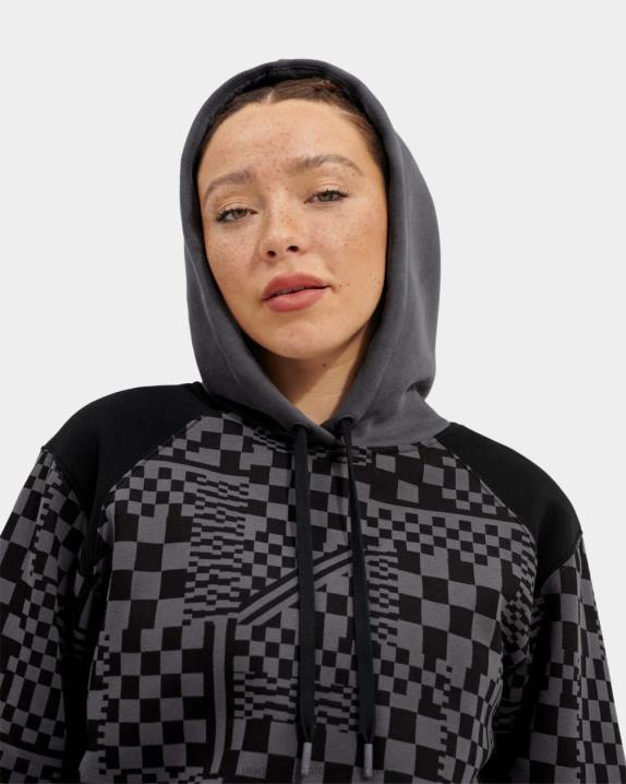 carvão/cheques pretos cheques de capuz cortados mallory UGG 20TJ1236 mulheres