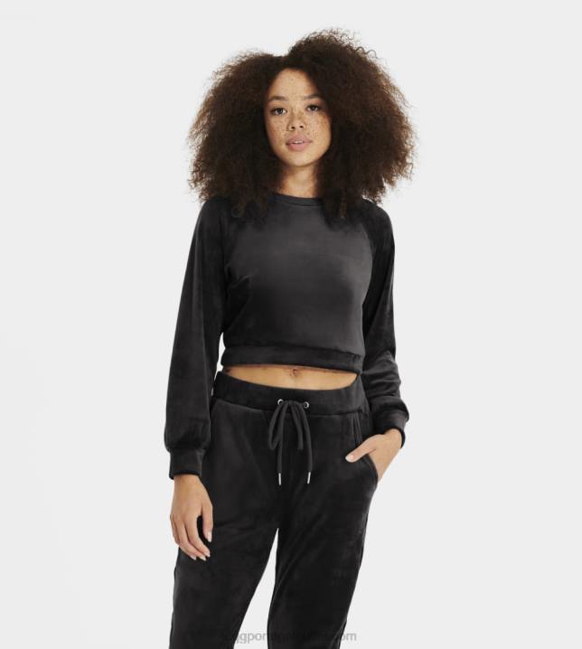 carvão moletom beckner cropped UGG 20TJ107 mulheres