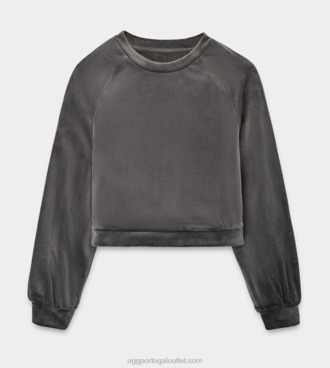 carvão moletom beckner cropped UGG 20TJ107 mulheres