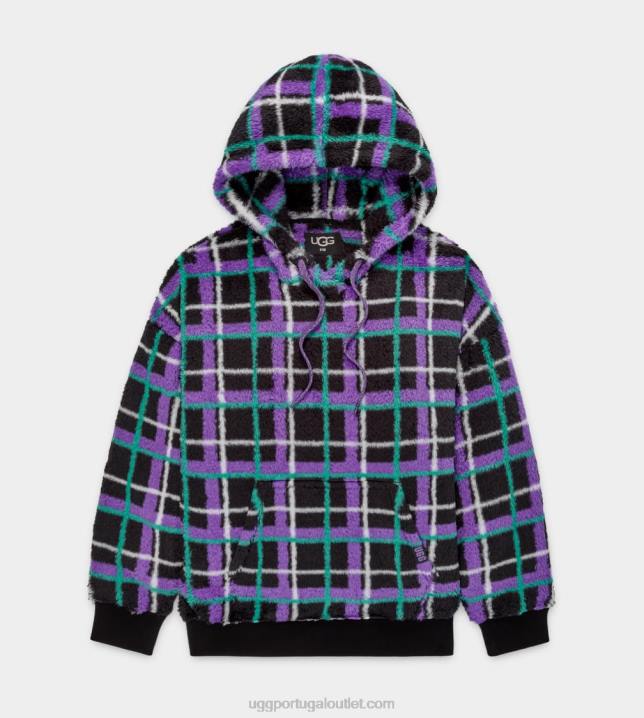 concha de mexilhão xadrez punk moletom loyra sherpa UGG 20TJ1284 mulheres