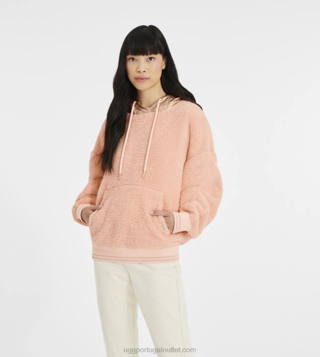 crepúsculo rosa/ouro rosa moletom com capuz loyra sherpa metalizado UGG 20TJ1375 mulheres