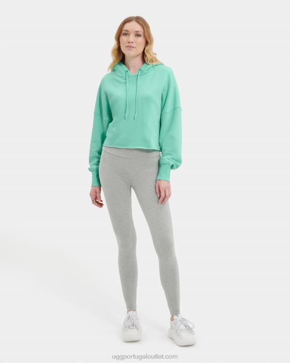 esmeralda pálida moletom cropped keira UGG 20TJ1291 mulheres