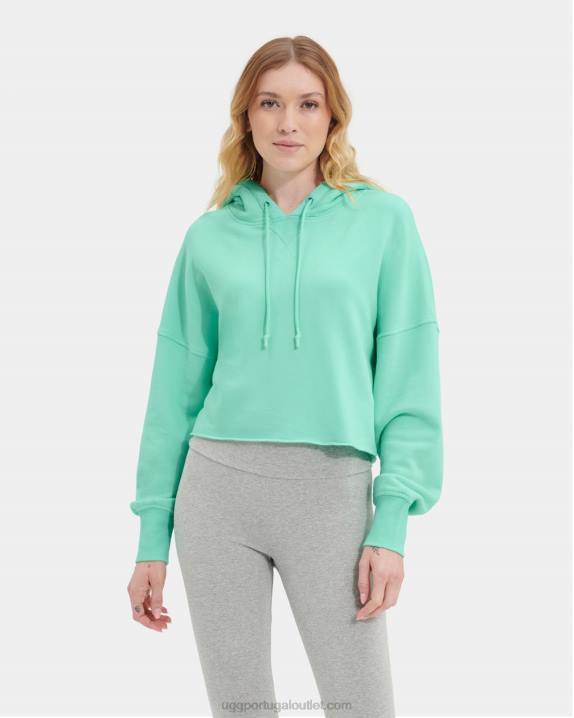 esmeralda pálida moletom cropped keira UGG 20TJ1291 mulheres