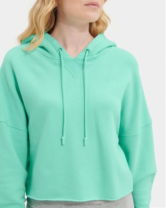 esmeralda pálida moletom cropped keira UGG 20TJ1291 mulheres