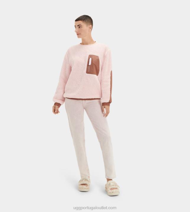 flor de lótus/sândalo gola redonda niko sherpa UGG 20TJ1148 mulheres