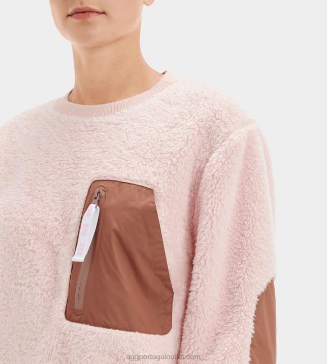 flor de lótus/sândalo gola redonda niko sherpa UGG 20TJ1148 mulheres