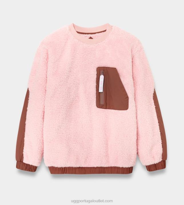 flor de lótus/sândalo gola redonda niko sherpa UGG 20TJ1148 mulheres