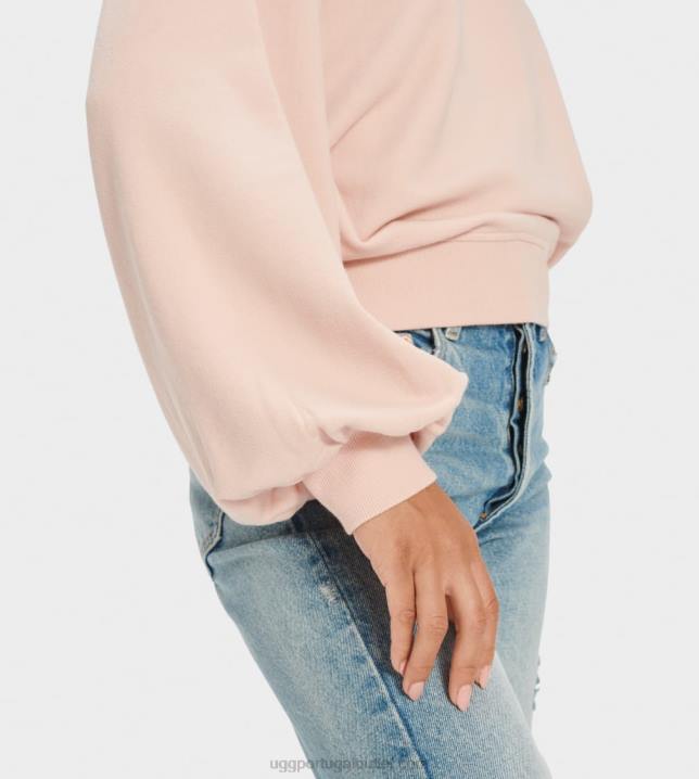 água de rosas gola redonda manga balão brook UGG 20TJ1360 mulheres