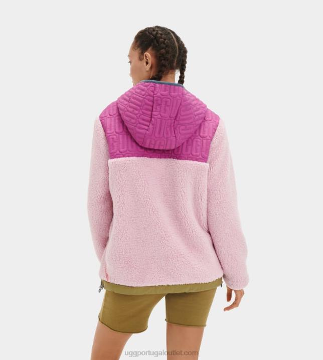 lavanda brisa multi pulôver iggy sherpa meio zíper UGG 20TJ2239 mulheres