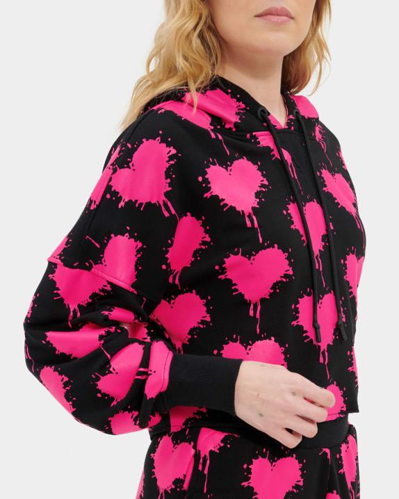 preto/rosa caramelo moletom cropped keira UGG 20TJ191 mulheres