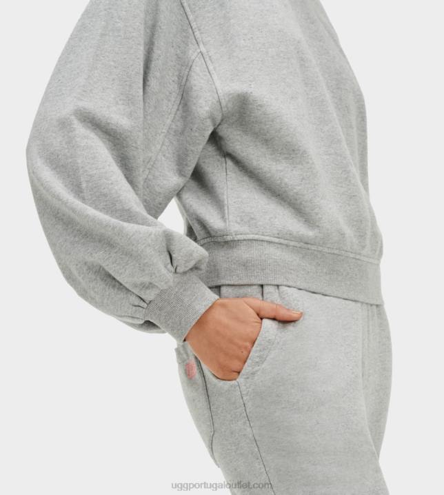 urze cinza gola redonda manga balão brook UGG 20TJ1361 mulheres