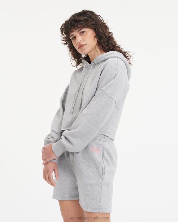 urze cinza moletom cropped keira UGG 20TJ1295 mulheres