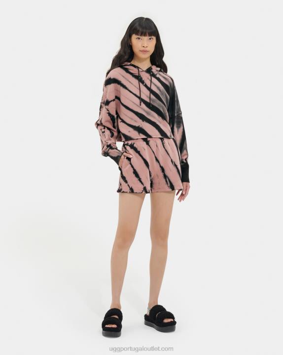 woodrose keira cropped hoodie tie dye UGG 20TJ128 mulheres