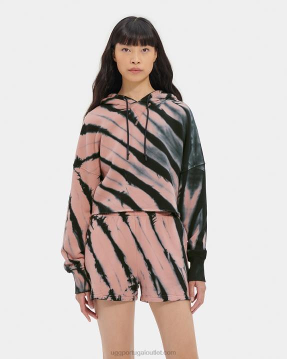 woodrose keira cropped hoodie tie dye UGG 20TJ128 mulheres