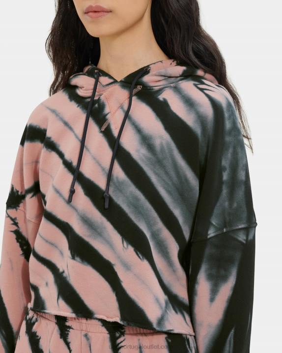 woodrose keira cropped hoodie tie dye UGG 20TJ128 mulheres