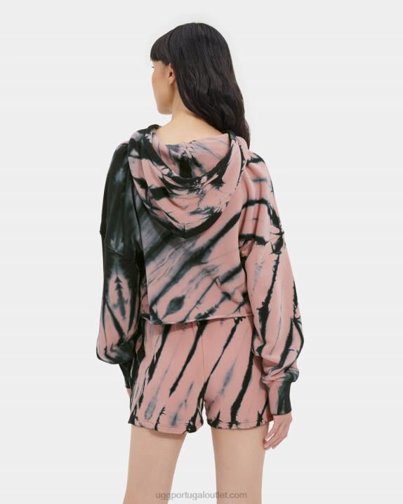 woodrose keira cropped hoodie tie dye UGG 20TJ128 mulheres