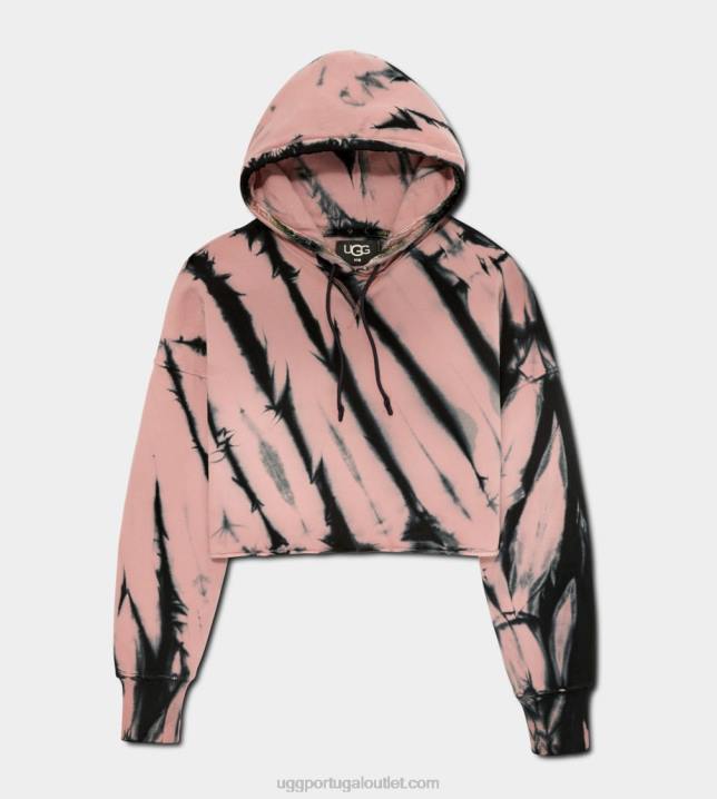 woodrose keira cropped hoodie tie dye UGG 20TJ128 mulheres