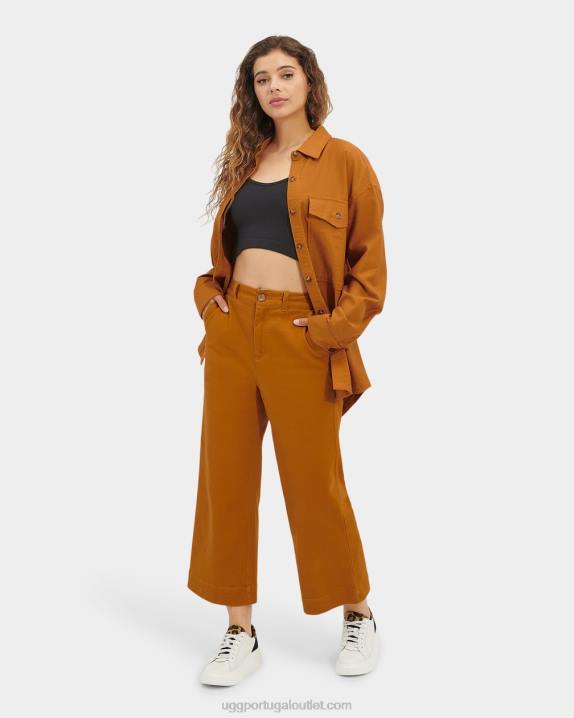 mostarda marrom calça etna UGG 20TJ2077 mulheres