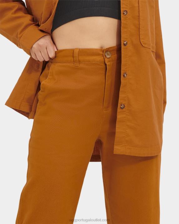 mostarda marrom calça etna UGG 20TJ2077 mulheres