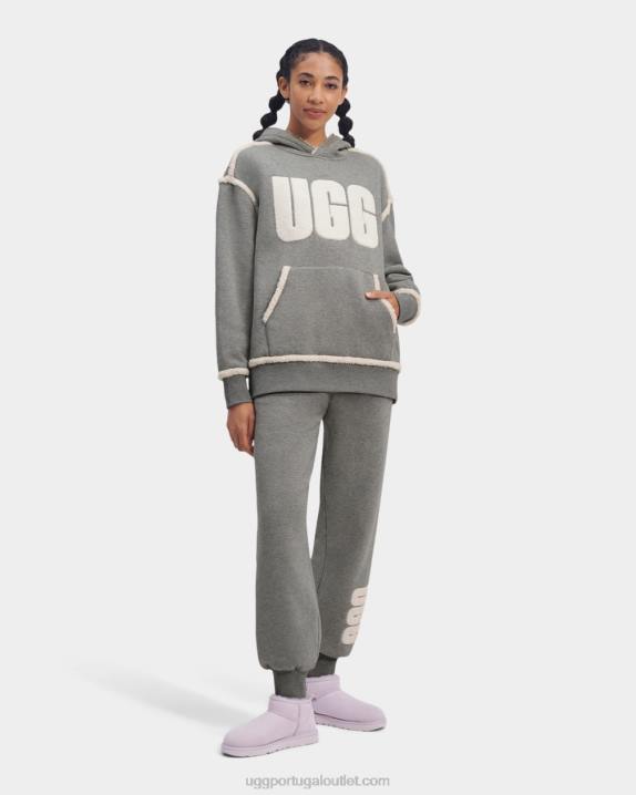 selo logo da calça de lã colada daylin UGG 20TJ1066 mulheres