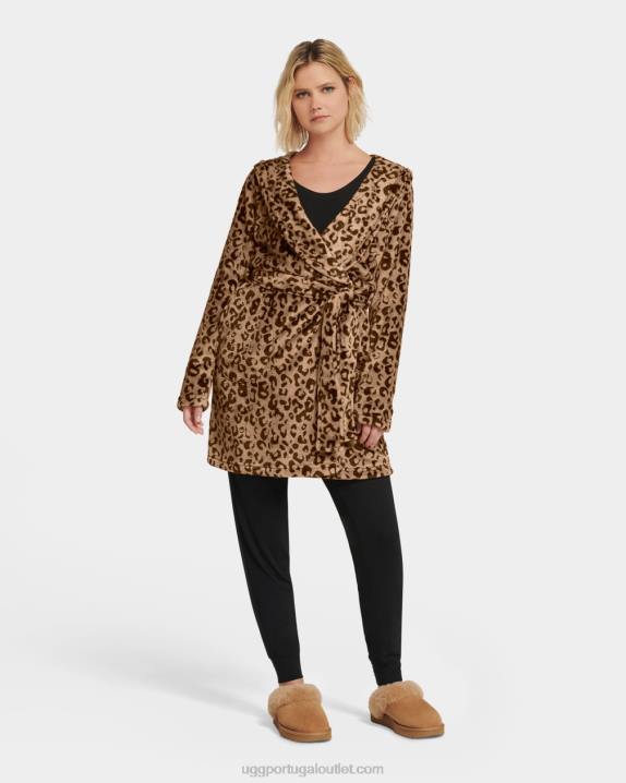leopardo de carvalho vivo roupão de lã miranda UGG 20TJ1357 mulheres
