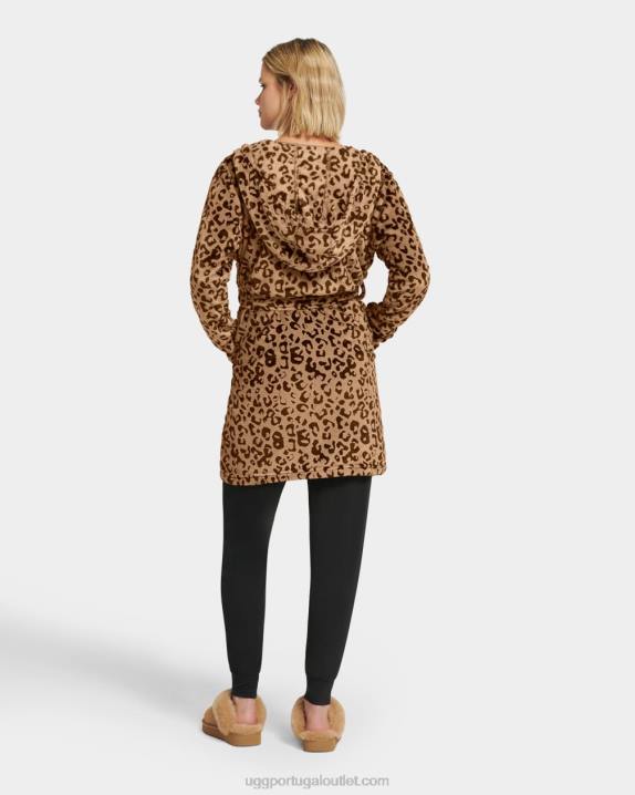 leopardo de carvalho vivo roupão de lã miranda UGG 20TJ1357 mulheres