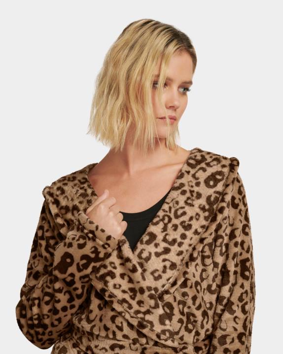 leopardo de carvalho vivo roupão de lã miranda UGG 20TJ1357 mulheres