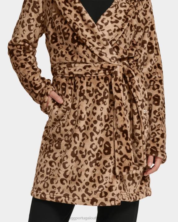 leopardo de carvalho vivo roupão de lã miranda UGG 20TJ1357 mulheres