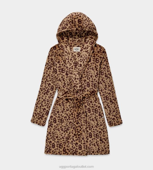 leopardo de carvalho vivo roupão de lã miranda UGG 20TJ1357 mulheres