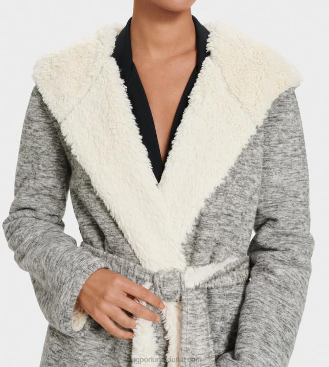 urze cinza roupão reversível portola UGG 20TJ1135 mulheres
