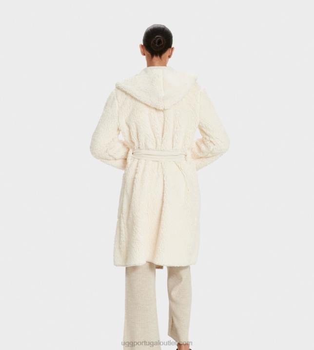 urze creme roupão reversível portola UGG 20TJ1134 mulheres