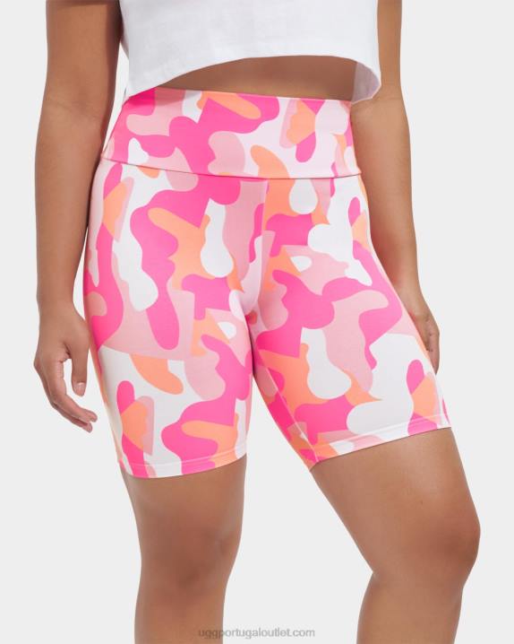 camopop rosa caramelo rilynn biker curta camuflagem UGG 20TJ2052 mulheres