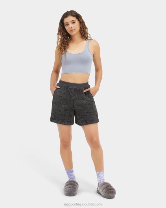 carvão/alcatrão bermuda camilia sherpa UGG 20TJ1091 mulheres