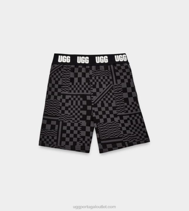 carvão/cheques pretos cheques curtos chrissy UGG 20TJ1053 mulheres