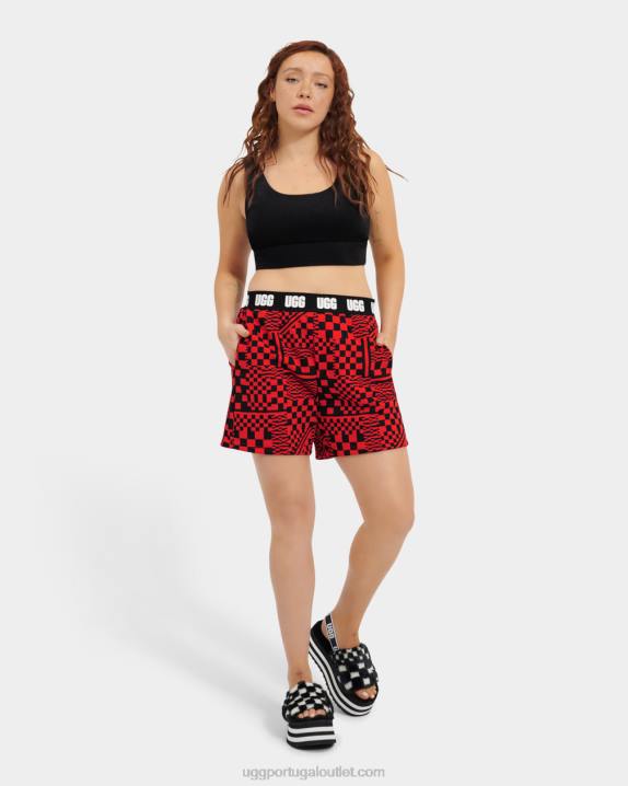 cheques inflamados/pretos cheques curtos chrissy UGG 20TJ1054 mulheres