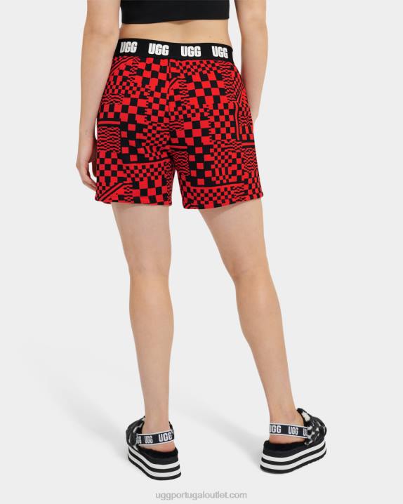 cheques inflamados/pretos cheques curtos chrissy UGG 20TJ1054 mulheres