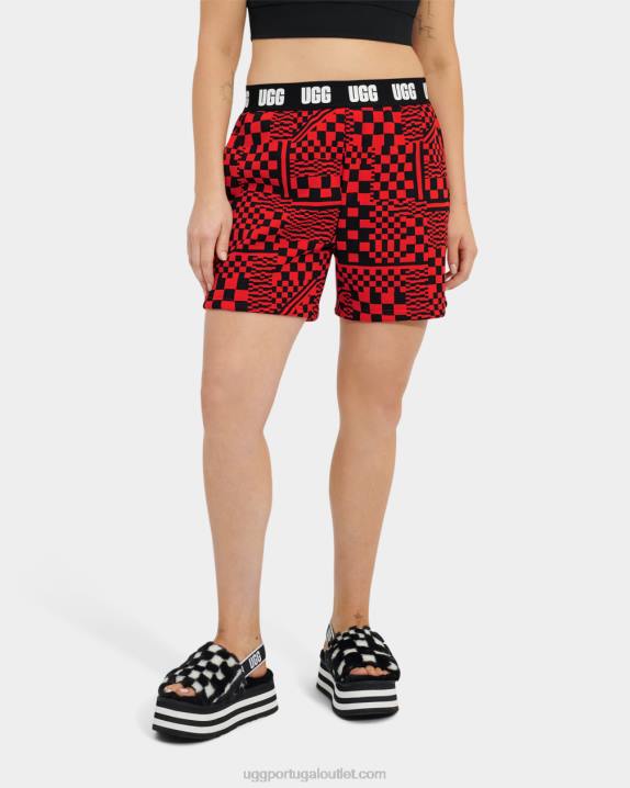 cheques inflamados/pretos cheques curtos chrissy UGG 20TJ1054 mulheres