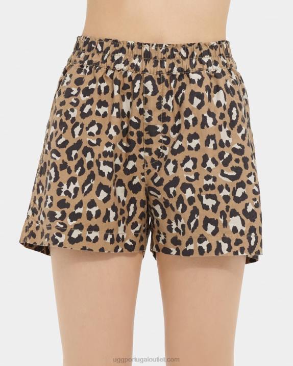 estampa de leopardo bermuda enora UGG 20TJ1113 mulheres
