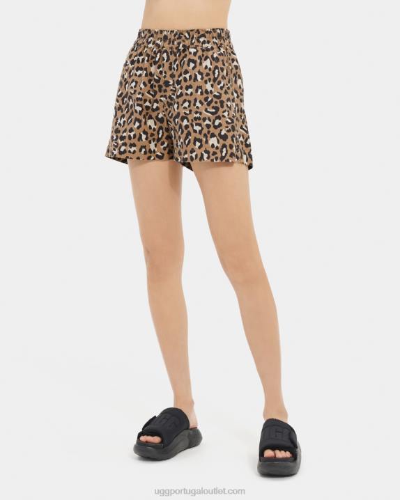 estampa de leopardo bermuda enora UGG 20TJ1113 mulheres