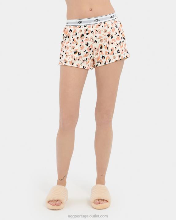 leopardo pintado de creme bermuda albina UGG 20TJ1285 mulheres
