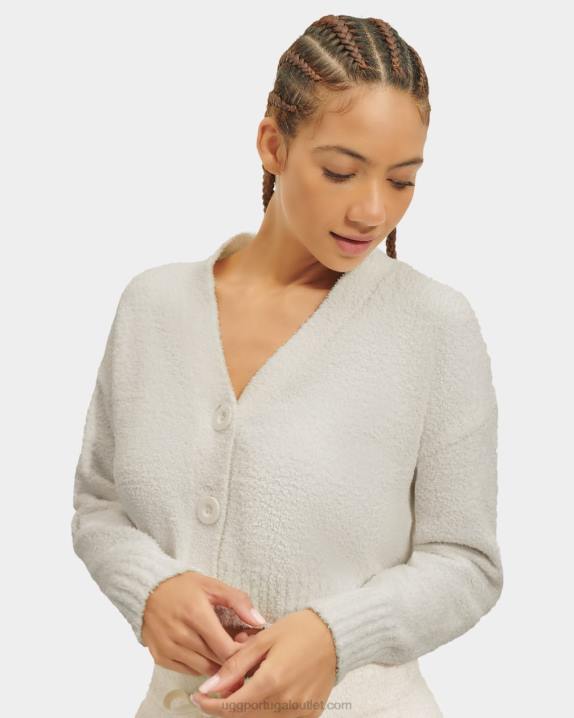 creme cardigã cropped nyomi UGG 20TJ931 mulheres