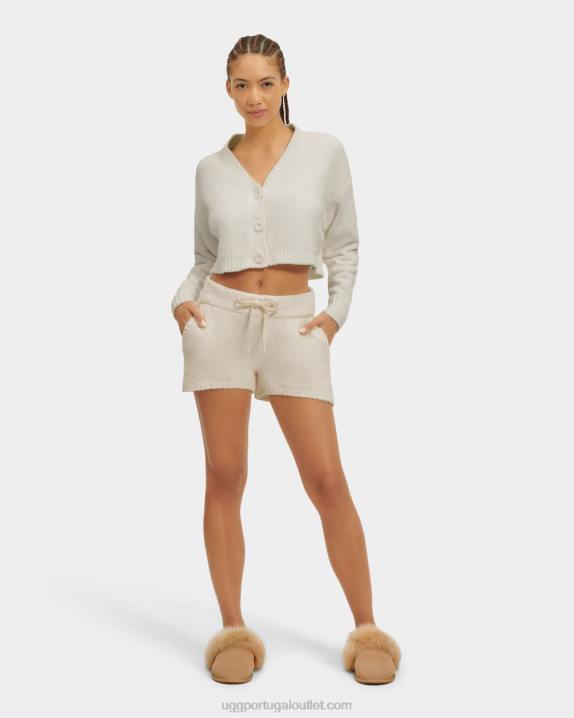creme cardigã cropped nyomi UGG 20TJ931 mulheres